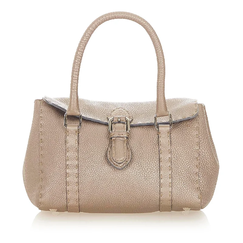 Fendi Selleria Linda Leather Handbag (SHG-19031)