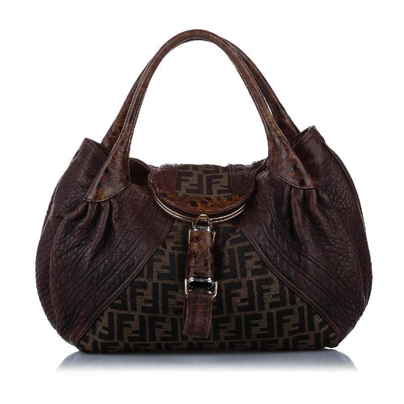 Fendi Zucca Spy Canvas Handbag (SHG-16038)