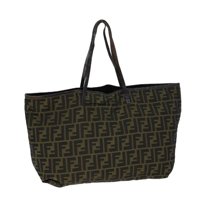 FENDI Zucca Canvas Tote Bag Brown  71833