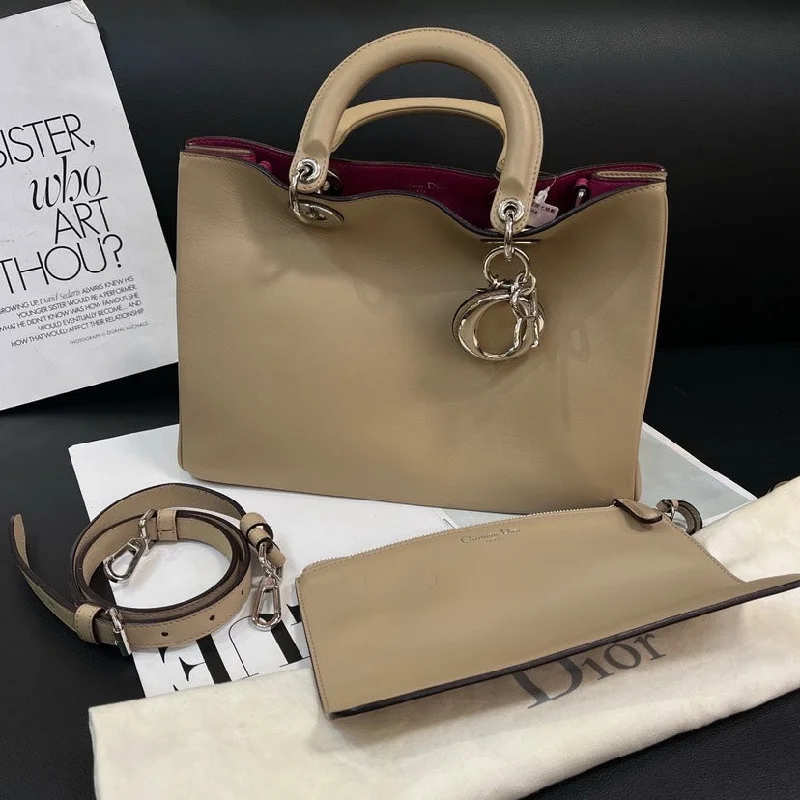 Dior Milk Tea Color VIP Single Shoulder Bag