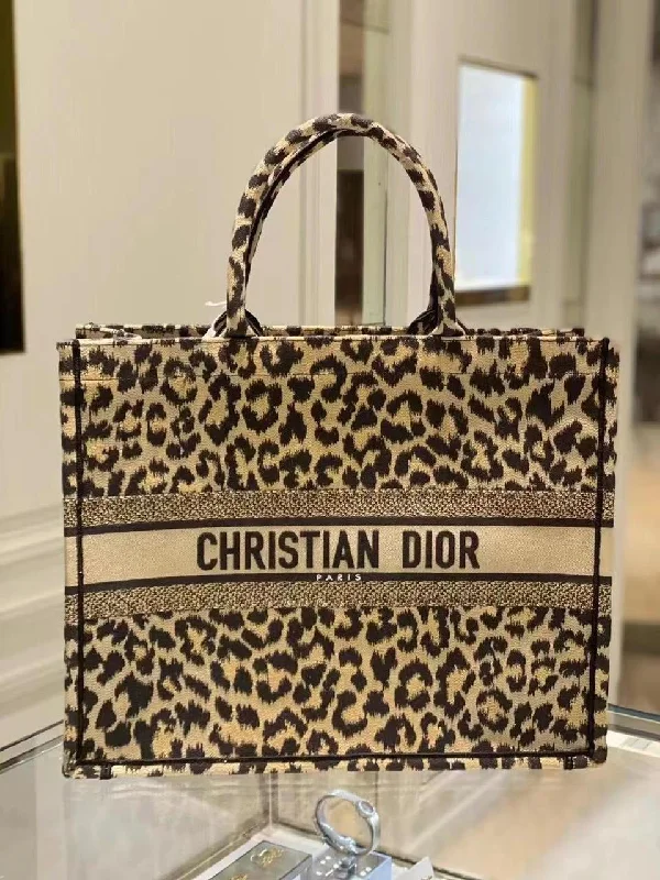 Christian Dior Leopard Print Tote Bag For Women