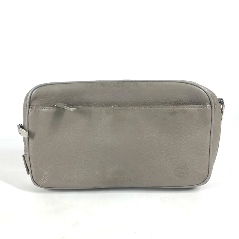 CHRISTIAN DIOR Pouch With strap Cluch Bag gray