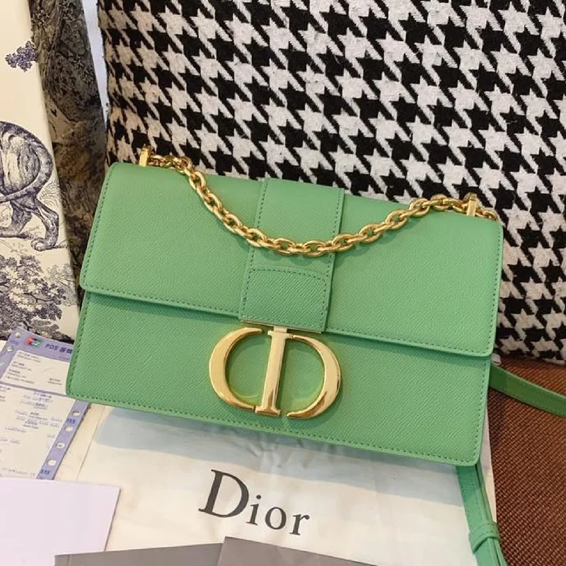 Christian Dior 30 Montaigne Chained Bag Deep Mint Green