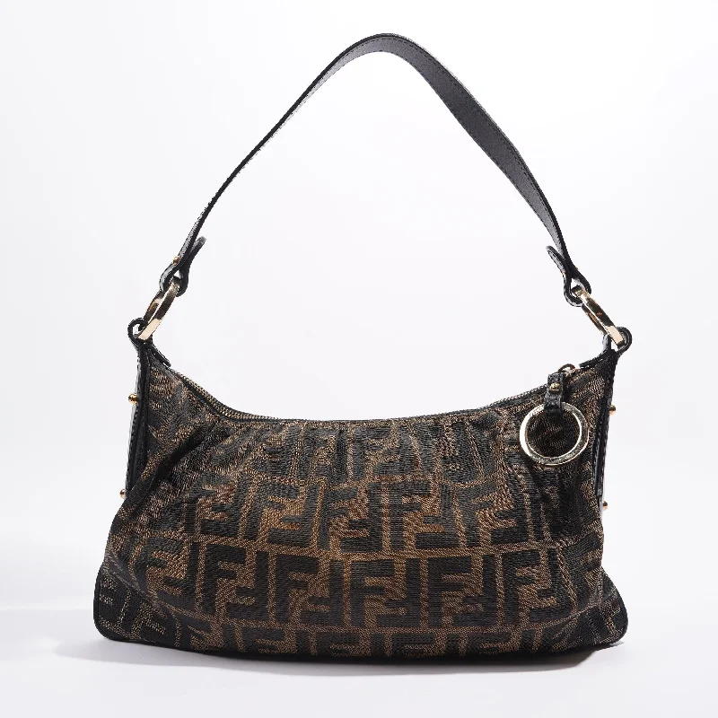 Fendi Shoulder Bag Zucca Print / Brown Canvas