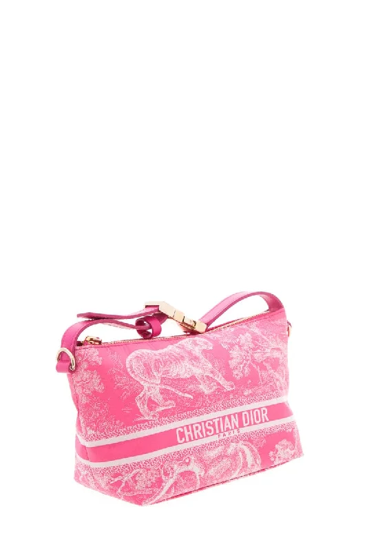 Dior Pink Toile de Jouy DiorTravel Nomad Handbag