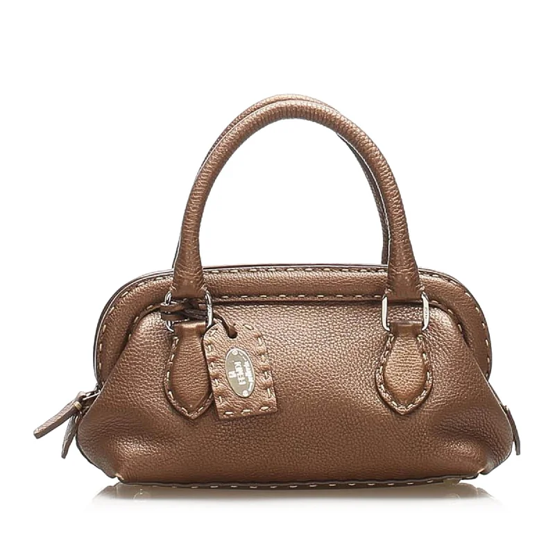 Fendi Selleria Leather Handbag (SHG-15251)