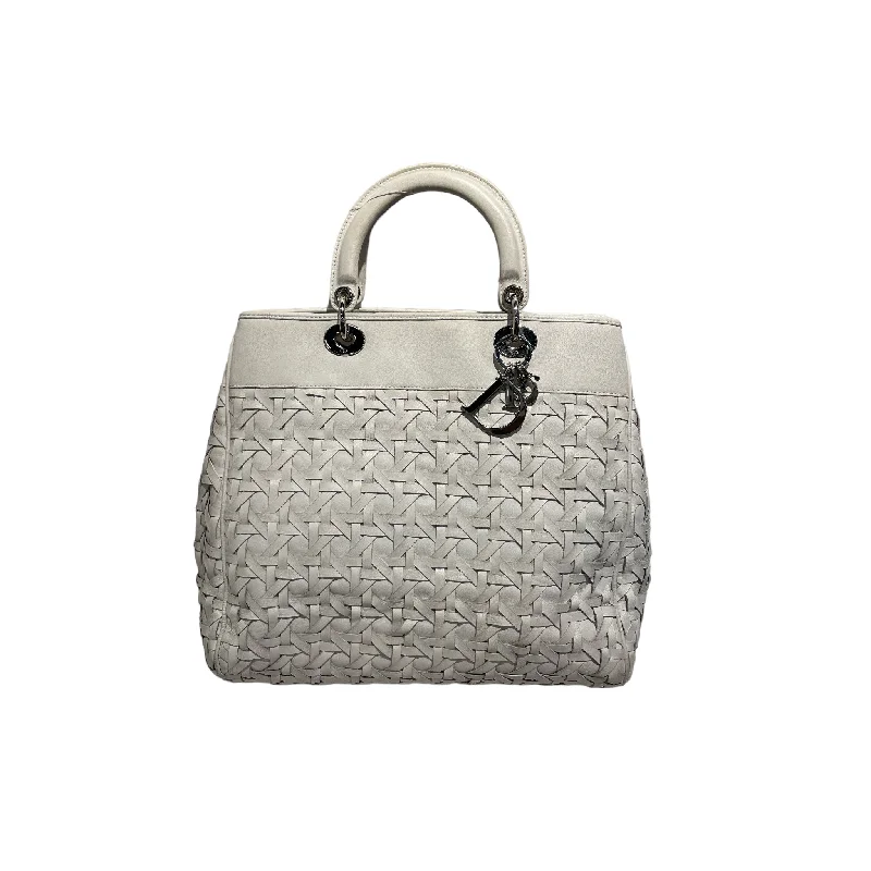 Christian Dior/Hand Bag/Leather/WHT/