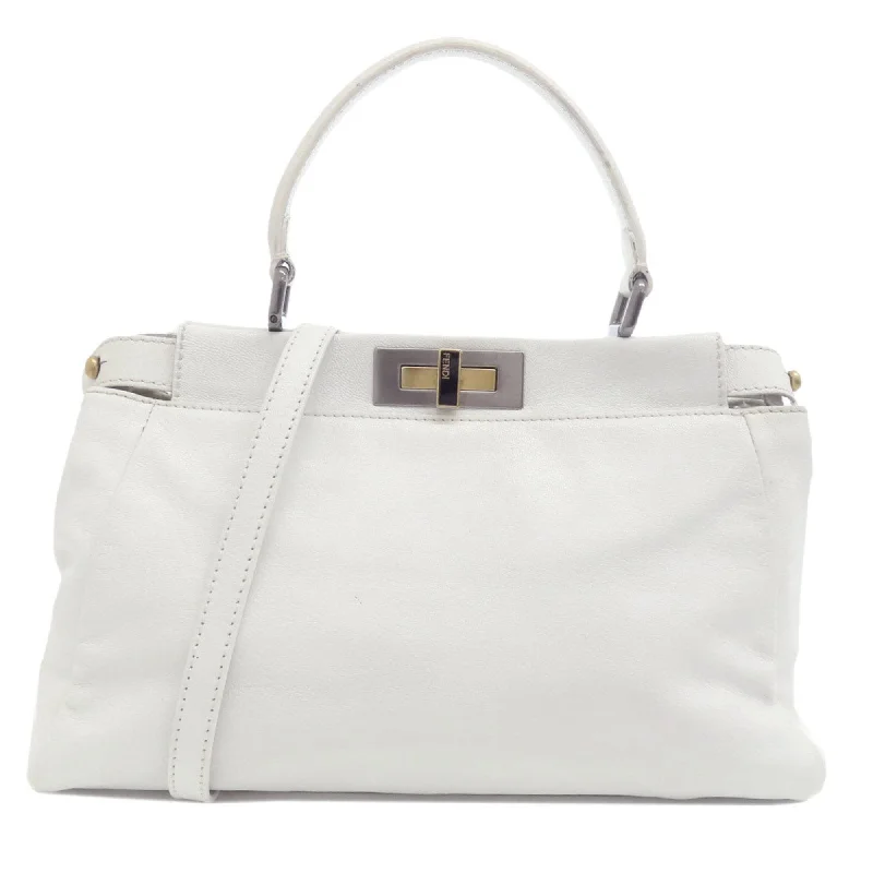 FENDI Peekaboo handbag in calf leather for women