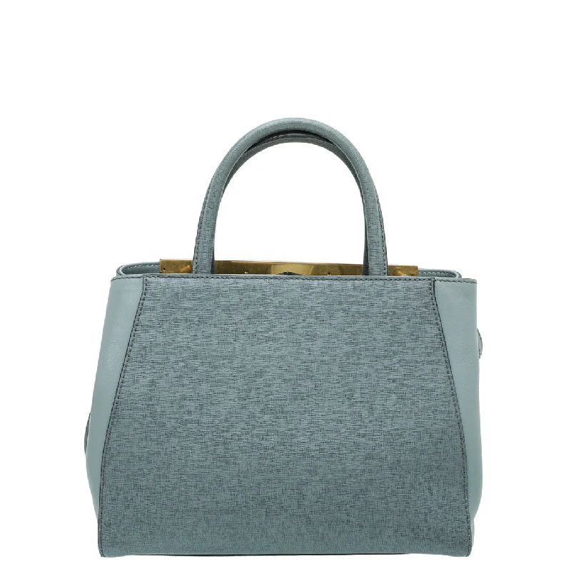 Fendi Grey 2Jours Petite Tote Bag