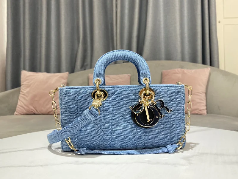 Christian Dior Lady D-Joy Bag Blue, For Women