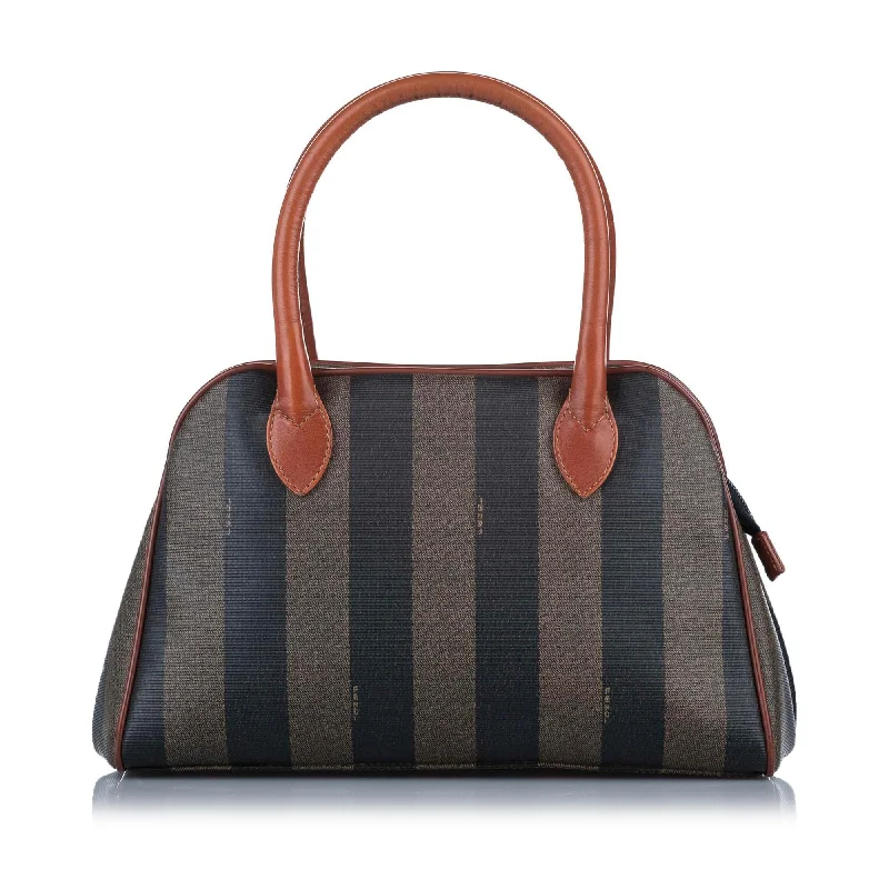 Fendi Pequin Canvas Handbag (SHG-18252)