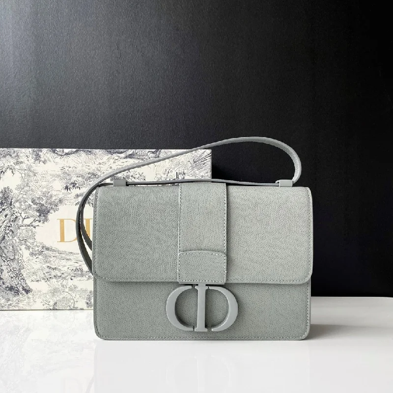 Christian Dior Azure Gray GraChristian Diorent Handle Bag