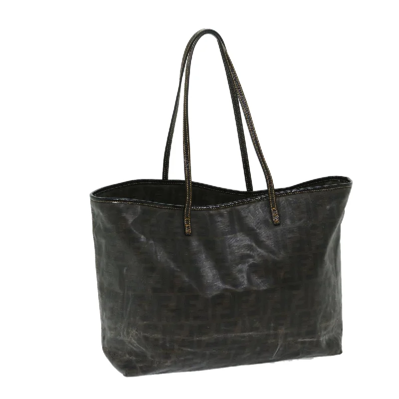 FENDI Zucca Canvas Tote Bag Brown  bs12871