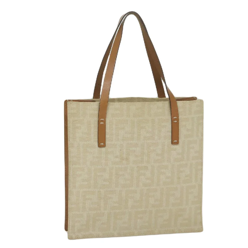 FENDI Zucca Canvas Tote Bag Beige  61947