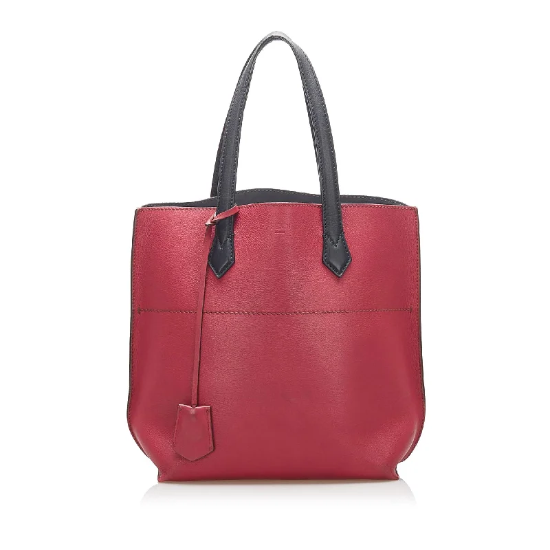 Fendi All Shopper Leather Tote Bag