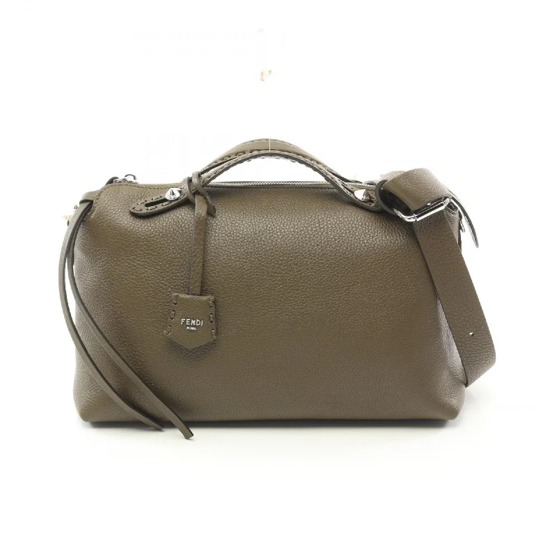 FENDI By the Way Selleria Large Handbag Bag Leather Women's Khaki 8BL156ASU2F1F2W