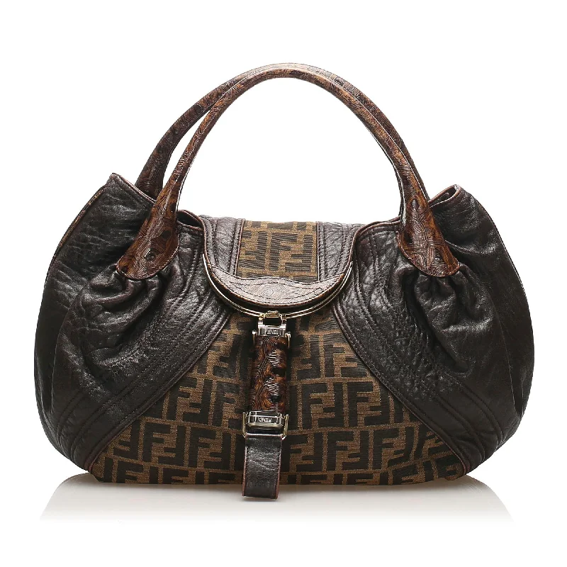 Fendi Zucca Spy Canvas Handbag (SHG-12277)