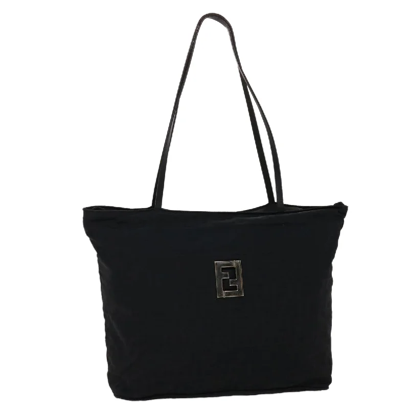 FENDI Zucca Canvas Tote Bag Black  yk7411