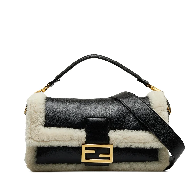 Fendi Large Shearling Baguette (SHG-Rdq63a)