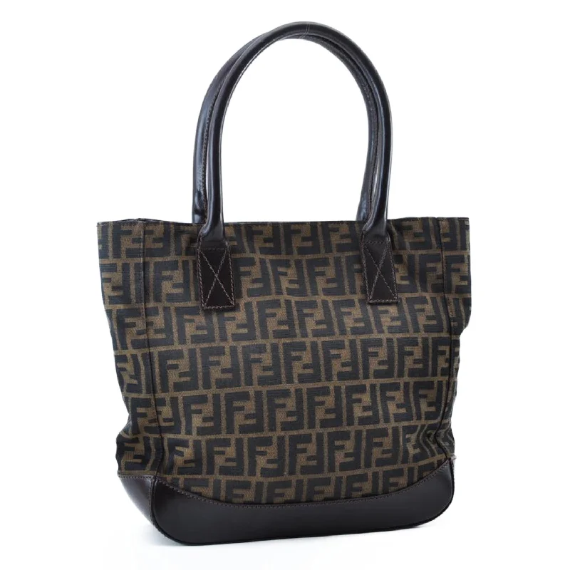 FENDI Zucca Canvas Tote Bag Brown  am1300s