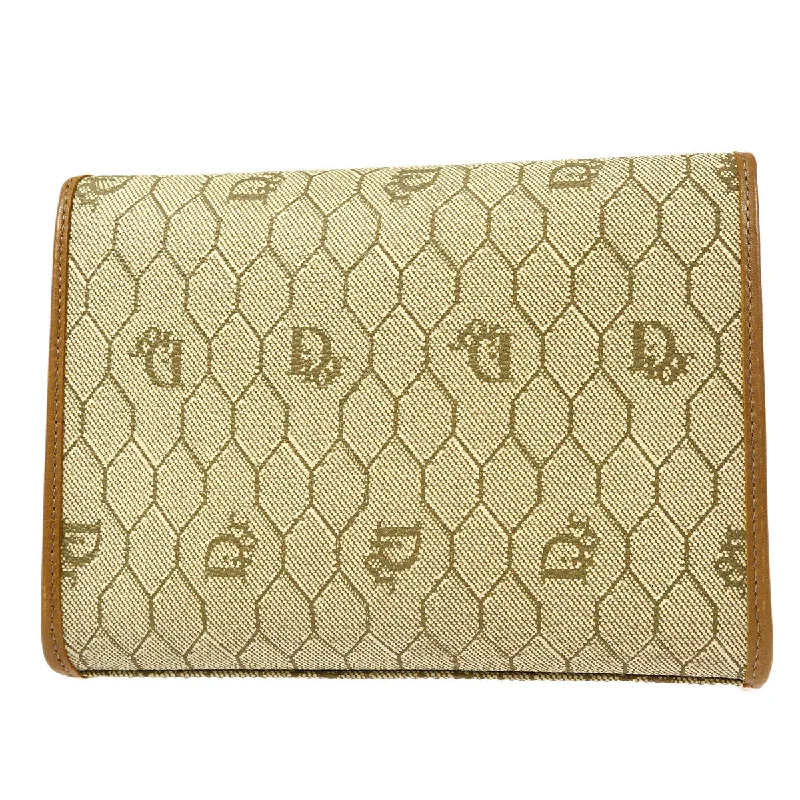 Christian Dior Honeycomb Clutch Bag Beige 76628