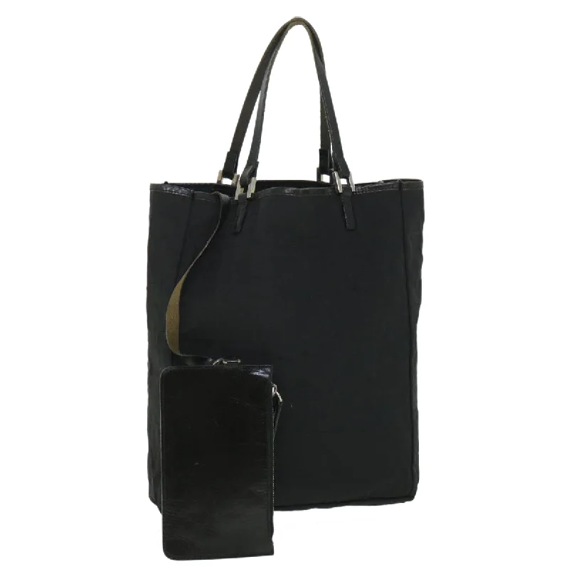 FENDI Zucca Canvas Tote Bag Black  bs8537