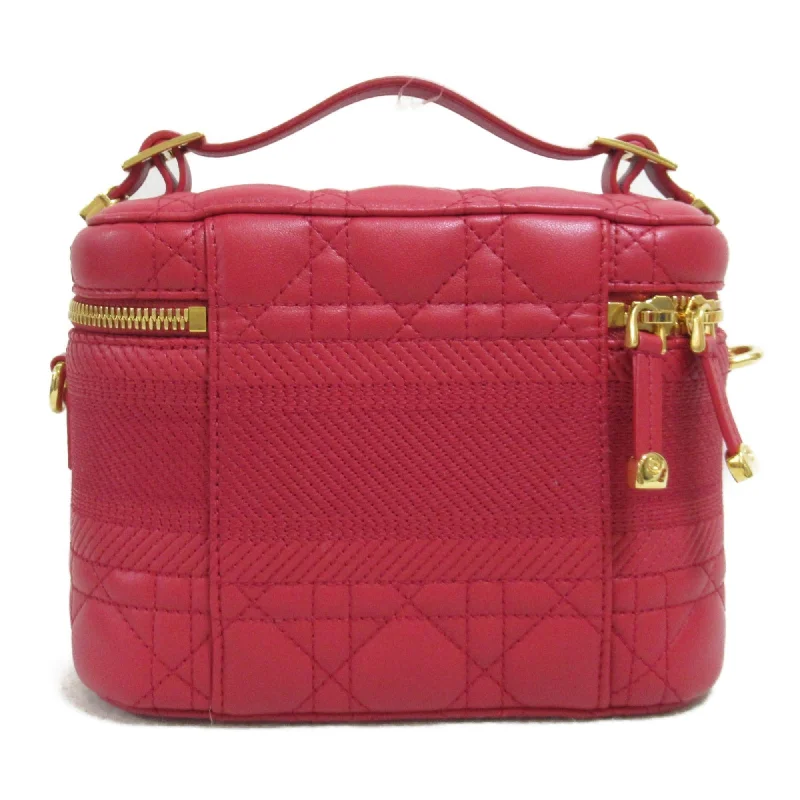 Dior Vanity Shoulder Bag Red Lambskin [sheep leather] S5488UNTR