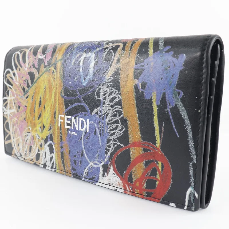 Fendi Fendi Long Wallet Noel Fielding Collaboration Continental 7M0264 0AH8Q  Italian Black Open   Black Fendi Long Wallet Noel Fielding Collaborative 7M0264 0AH8Q