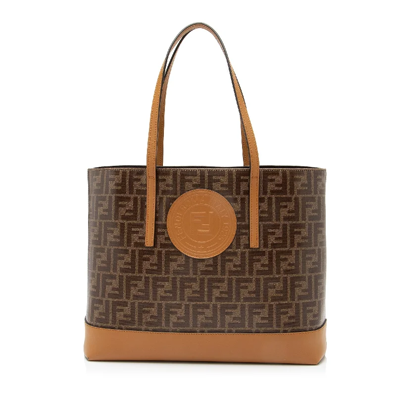 Fendi FF Spalmati Vetrificato Shopper Tote