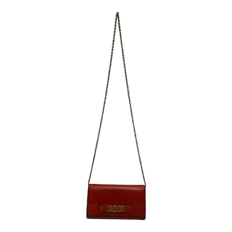 Christian Dior/Clutch Bag/Leather/RED/