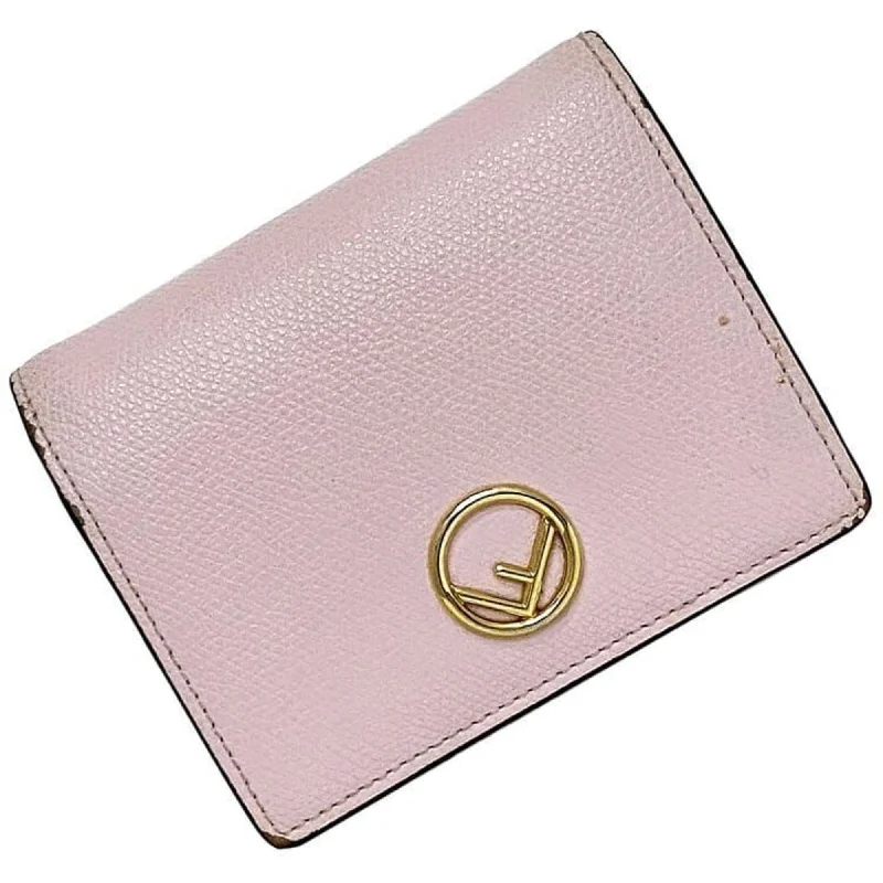 Fendi Bi-fold Wallet Pink F Is 8M0387 ec-20532 Leather FENDI Compact Women's Retro