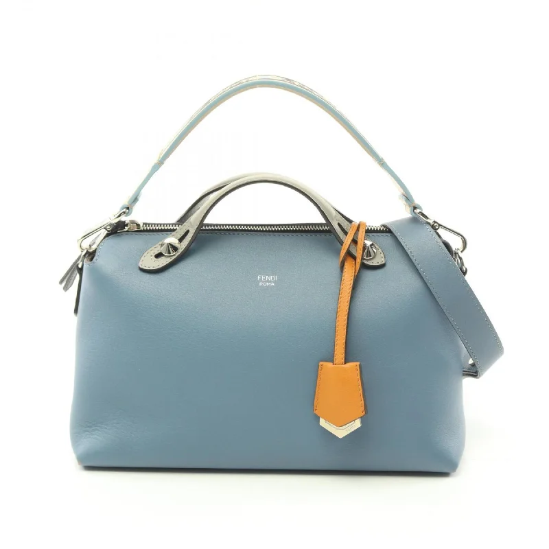 FENDI BY THE WAY MEDIUM Handbag Bag Leather Women's Blue 8BL146 5QJ