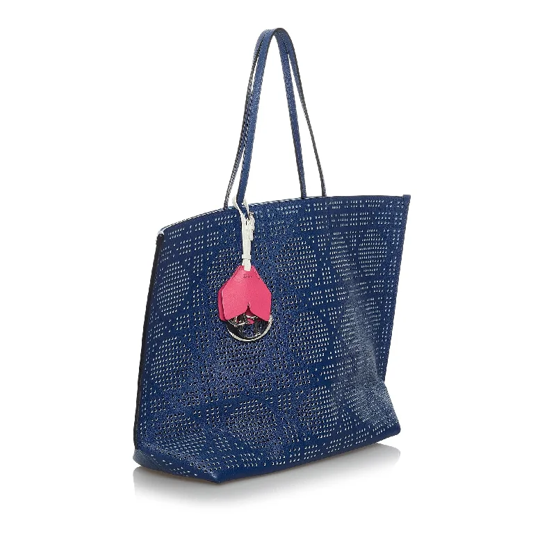 Dior Perforated Dioriva Leather Tote Bag (34968)