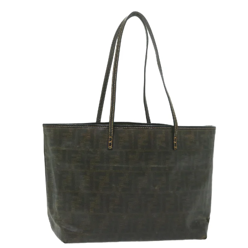 FENDI Zucca Canvas Tote Bag Brown  ti1394