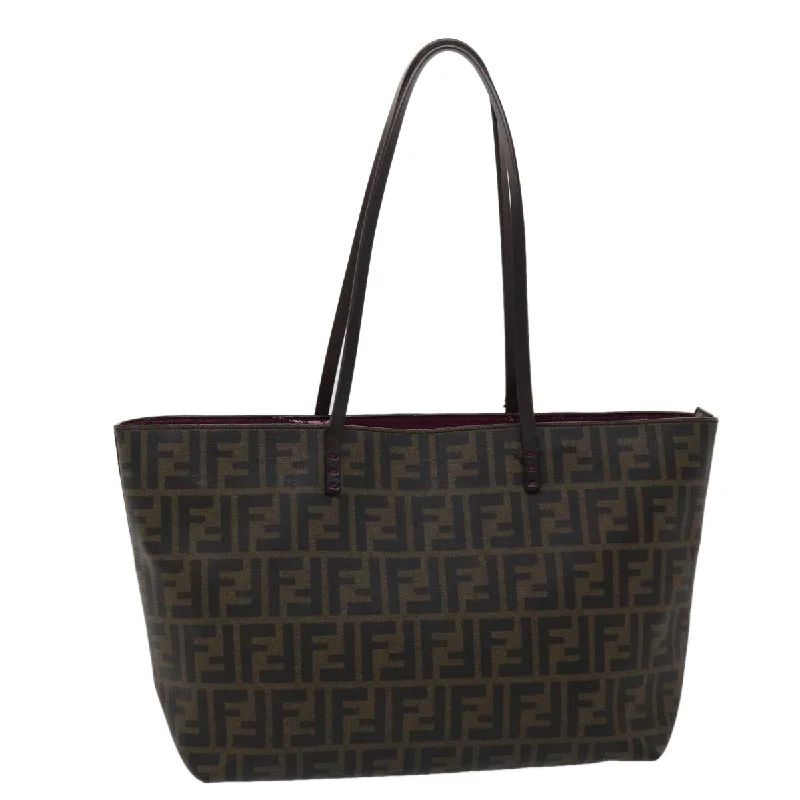 FENDI Zucca Canvas Tote Bag Black Brown  45932