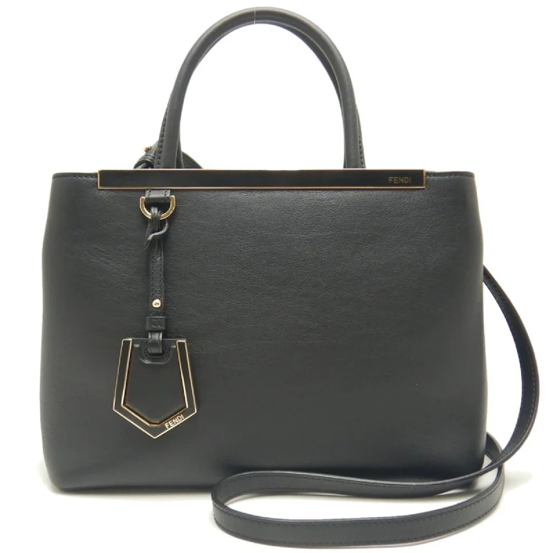 FENDI Petit Toujour 8BH253 Handbag Leather Black 252322