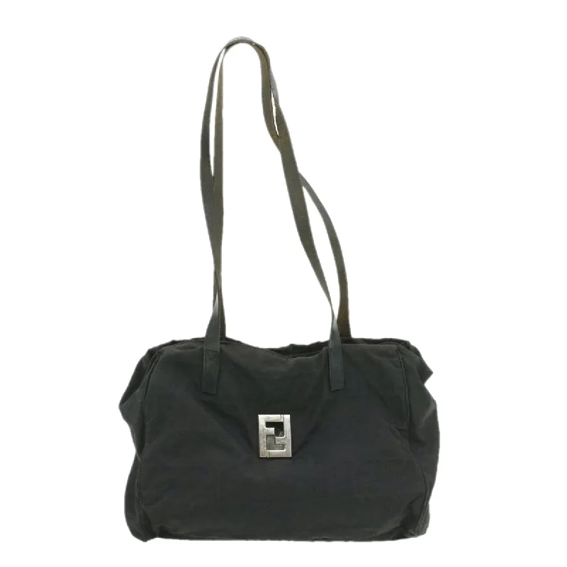 FENDI Zucca Canvas Tote Bag Black  rd1023