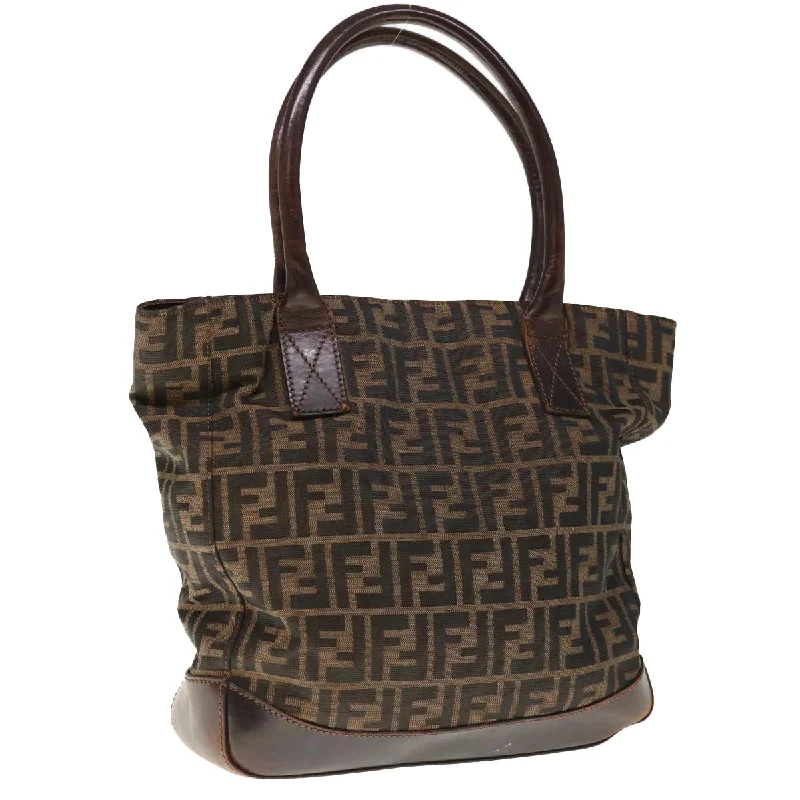 FENDI Zucca Canvas Tote Bag Brown  66069