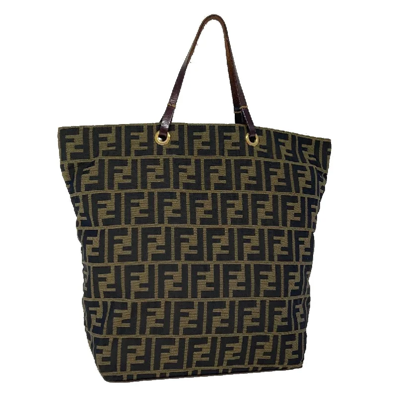 FENDI Zucca Canvas Tote Bag Brown  rd2790