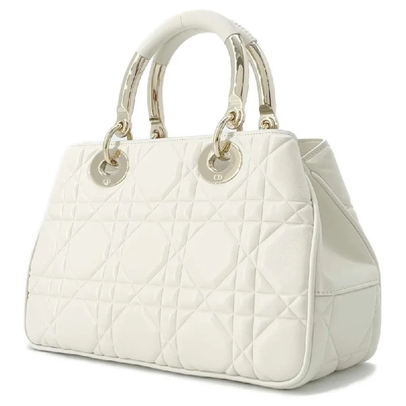 Dior Lady 95.22 2WAY Handbag White M0699OVJX Leather Size Medium