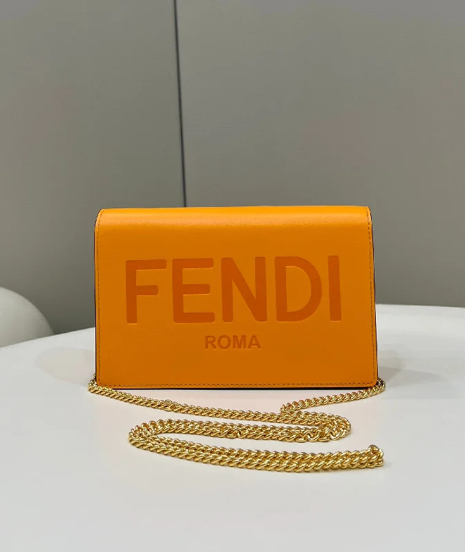 Fendi Wallet On Chain Mini Orange Bag