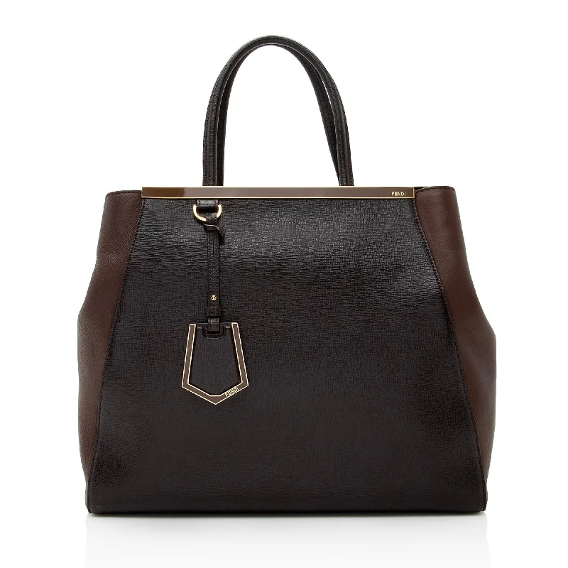 Fendi Vitello Calfskin 2Jours Elite Large Tote