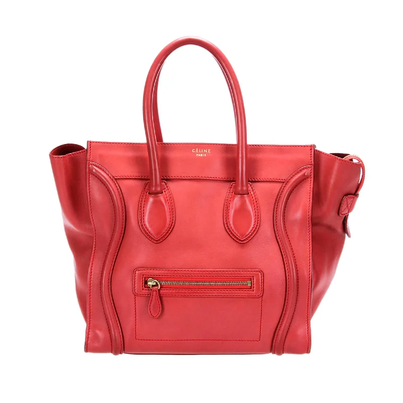 Celine Mini Luggage Leather Tote Bag (SHG-gfrL8o)