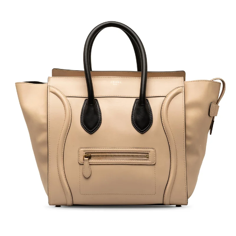 Celine Mini Bicolor Luggage Tote (SHG-wiNeoe)