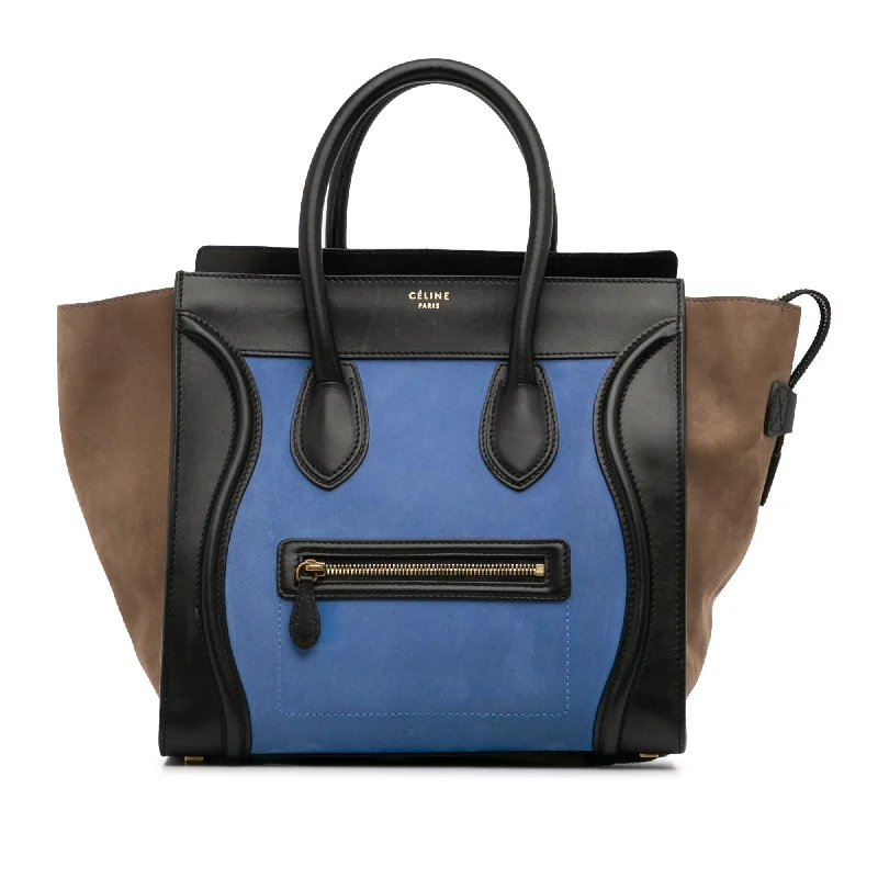 Celine Mini Tricolor Luggage Tote (SHG-h2571u)