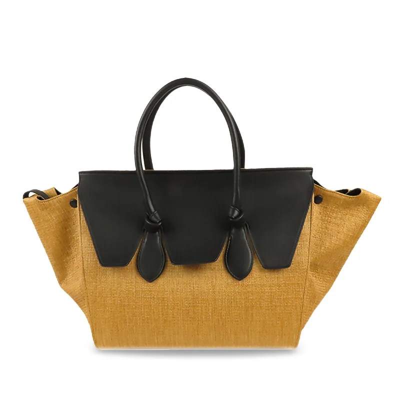 Celine Medium Raffia Tie Tote (SHG-ViQiUy)