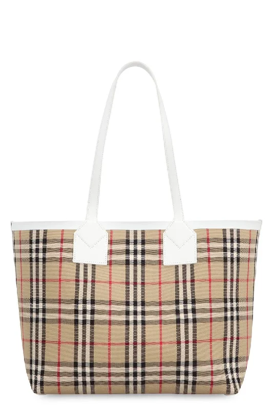 Burberry London Small Canvas Tote Bag