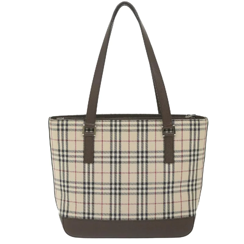 BURBERRY Nova Check Tote Bag Nylon Beige  59816