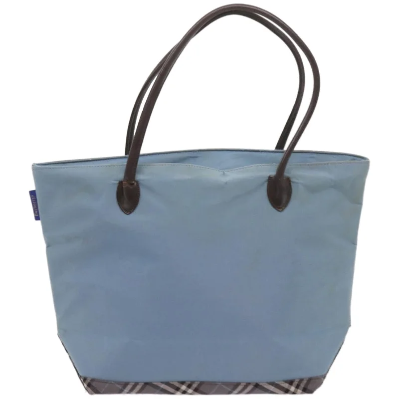 BURBERRYSs Blue Label Tote Bag Nylon Light Blue  ti1542